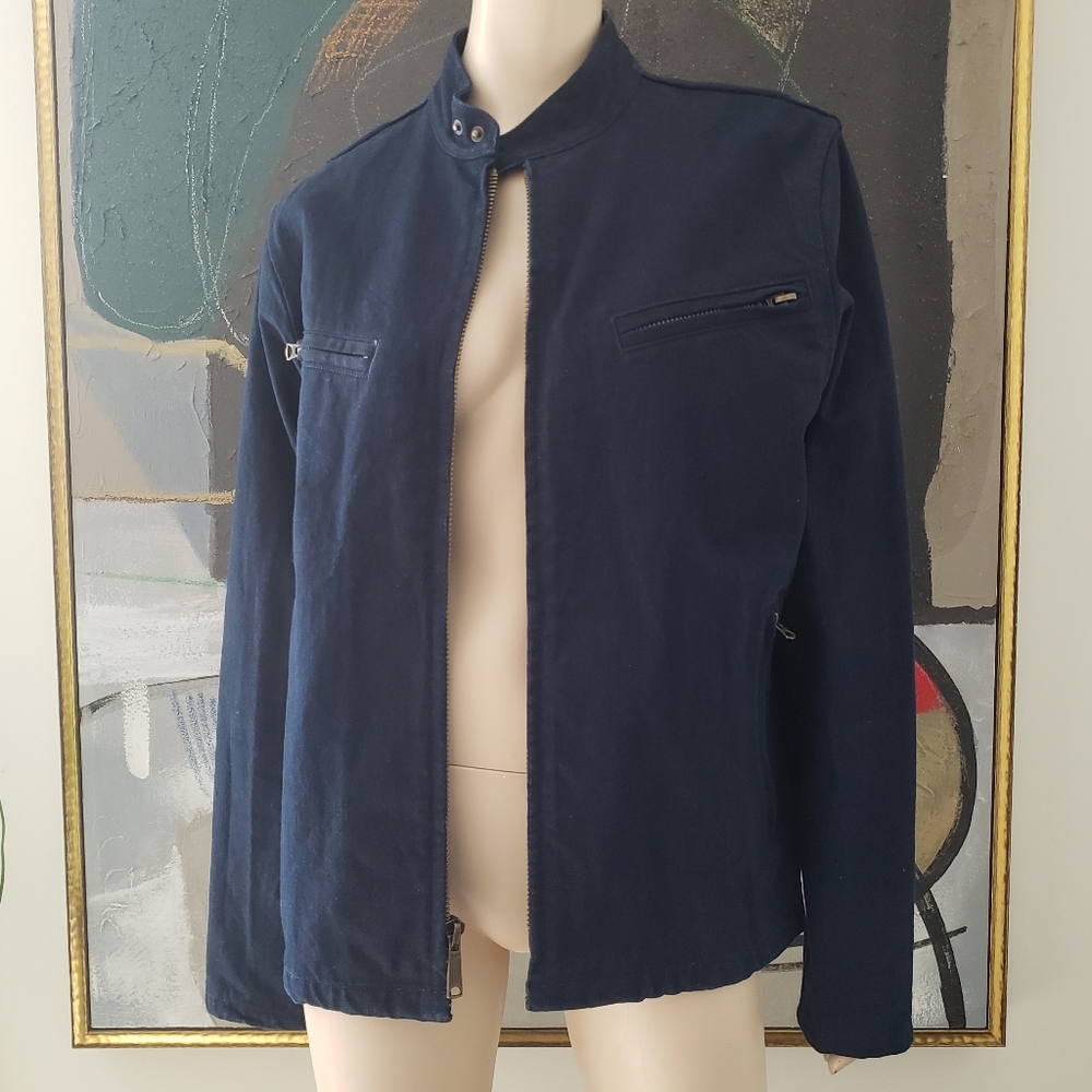 Lands' End | Denim Racing Jacket